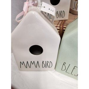 Rae Dunn Birdhouses...Multi listings for 6 different houses white square MAMA BI